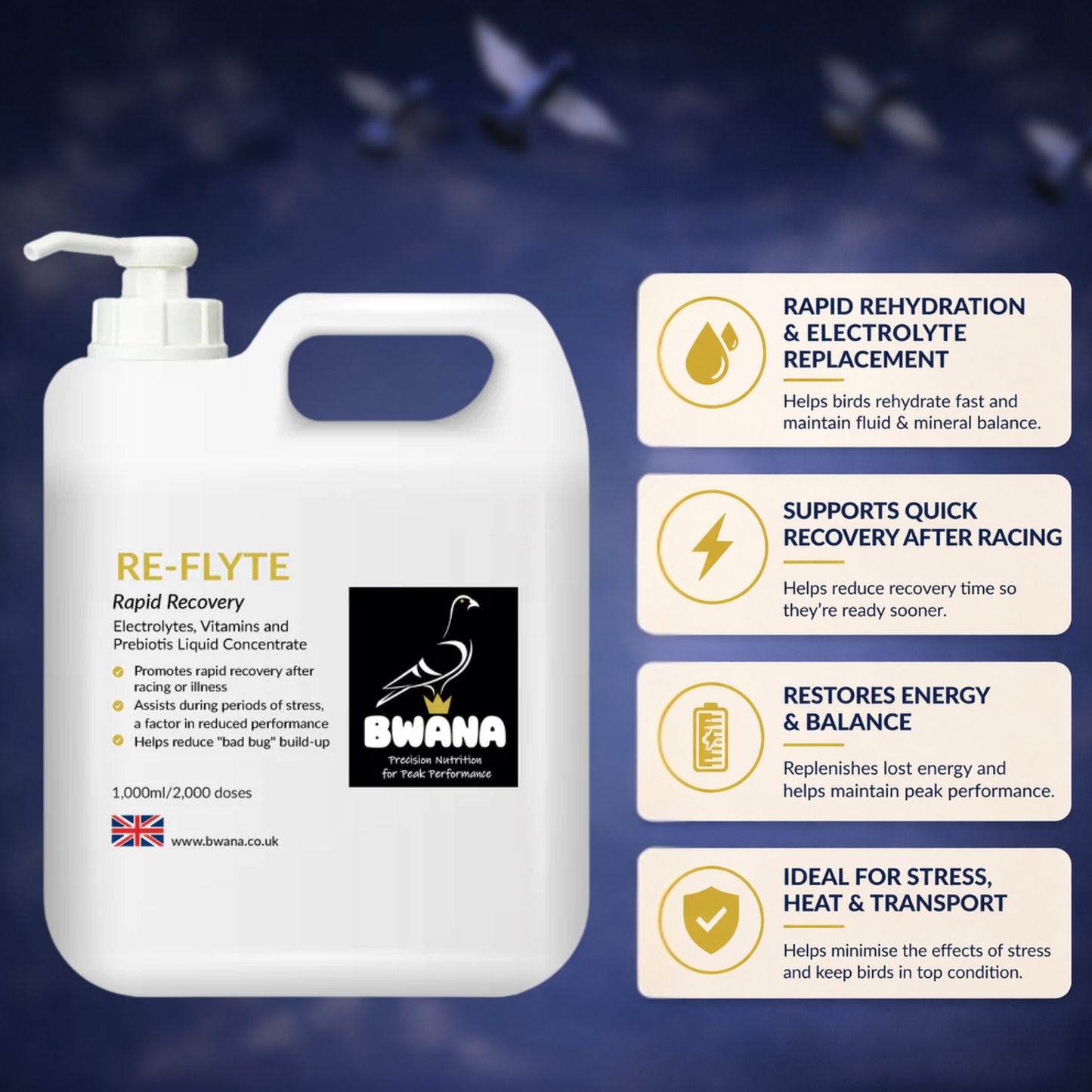 Reflyte Racing Pigeon Rapid Recovery