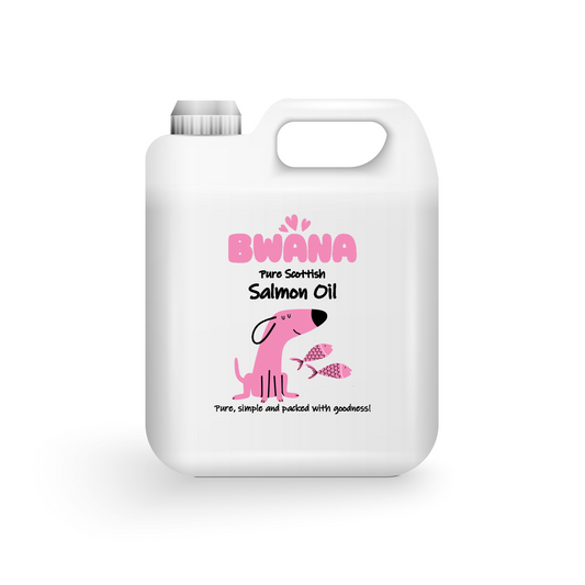 BWANA Purest Scottish Salmon Oil - Natural Joint, Skin, Coat, and Digestive Support. The ultimate supplement for your beloved dog.